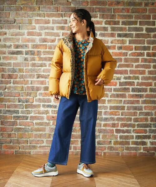 Jocomomola / ホコモモラ ダウンジャケット・ベスト | 【リバーシブル】Flor Alta ショートダウンジャケット | 詳細1