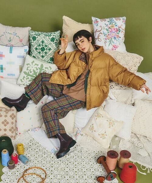 Jocomomola / ホコモモラ ダウンジャケット・ベスト | 【リバーシブル】Flor Alta ショートダウンジャケット | 詳細29