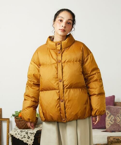 Jocomomola / ホコモモラ ダウンジャケット・ベスト | 【リバーシブル】Flor Alta ショートダウンジャケット | 詳細4