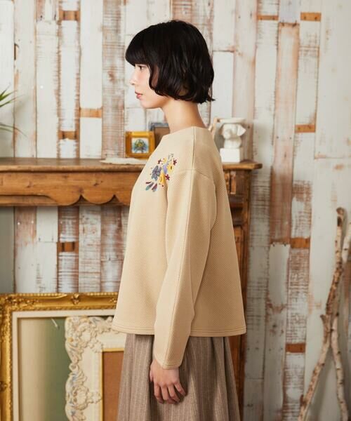 Jocomomola / ホコモモラ カットソー | Florecer フラワー刺繍プルオーバーカットソー | 詳細1