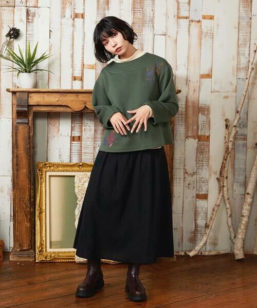 Jocomomola / ホコモモラ カットソー | Florecer フラワー刺繍プルオーバーカットソー | 詳細15