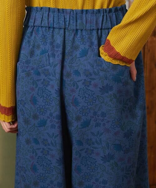 Jocomomola / ホコモモラ その他パンツ | Calle de Bordadores フラワープリントワイドパンツ | 詳細12