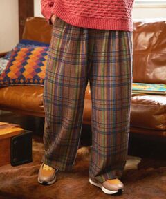 Jocomomola / ホコモモラ チノ・ワークパンツ | Arriate チェック柄ワイドパンツ