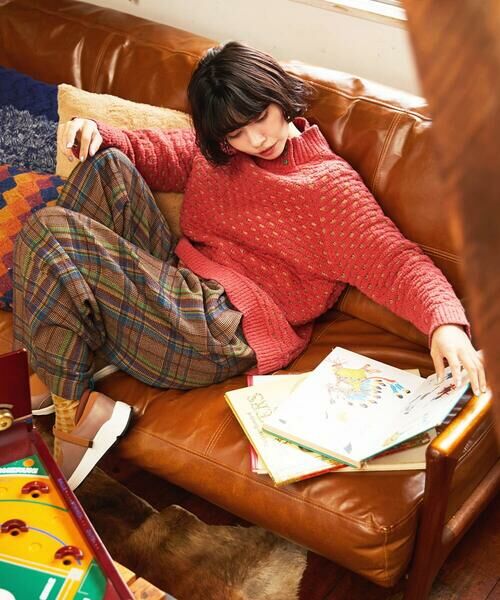 Jocomomola / ホコモモラ チノ・ワークパンツ | Arriate チェック柄ワイドパンツ | 詳細20