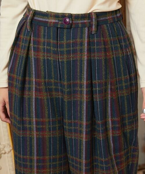 Jocomomola / ホコモモラ チノ・ワークパンツ | Arriate チェック柄ワイドパンツ | 詳細4