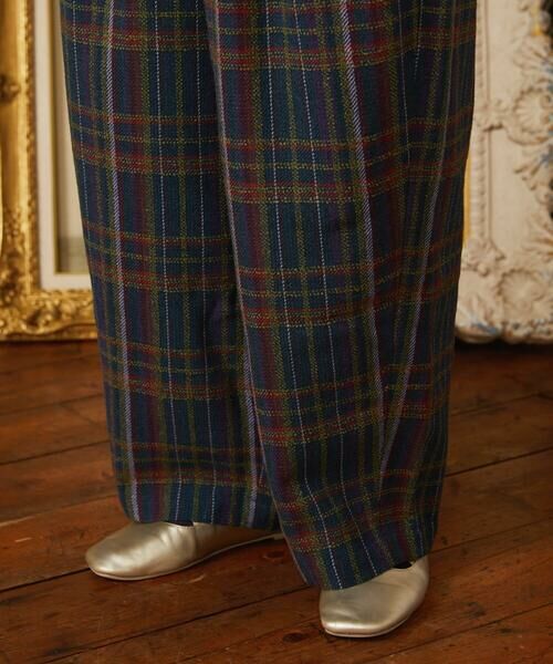 Jocomomola / ホコモモラ チノ・ワークパンツ | Arriate チェック柄ワイドパンツ | 詳細7