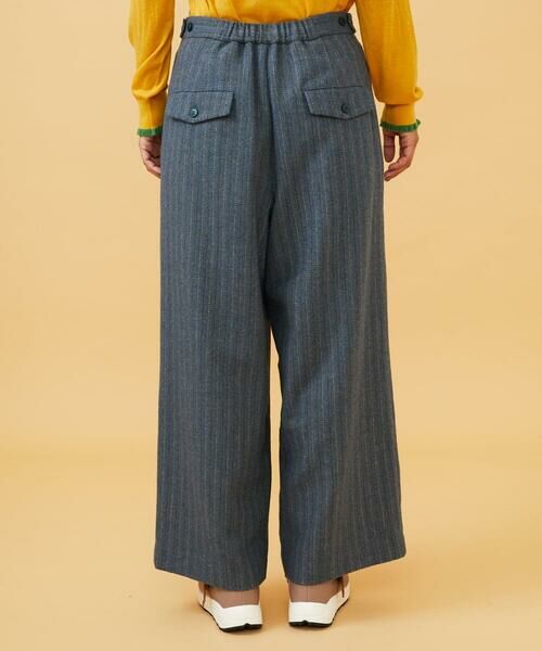 Jocomomola / ホコモモラ チノ・ワークパンツ | Huellas de aves  へリンボーンワイドストレートパンツ | 詳細2