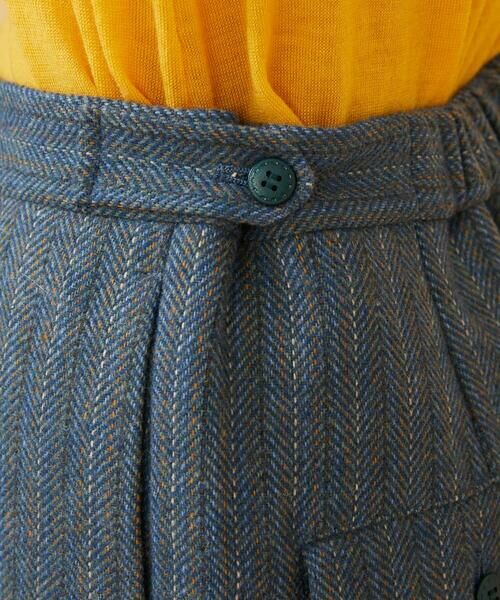 Jocomomola / ホコモモラ チノ・ワークパンツ | Huellas de aves  へリンボーンワイドストレートパンツ | 詳細7