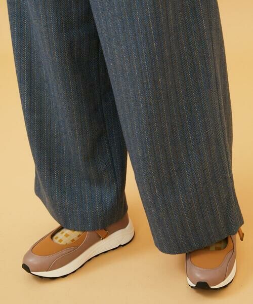 Jocomomola / ホコモモラ チノ・ワークパンツ | Huellas de aves  へリンボーンワイドストレートパンツ | 詳細8