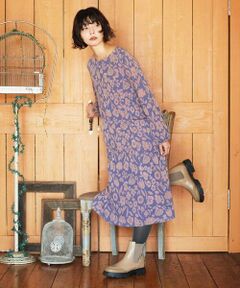 Jocomomola / ホコモモラ ロング・マキシ丈ワンピース | Paseo de las flores フラワージャカードワンピース