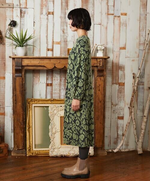 Jocomomola / ホコモモラ ロング・マキシ丈ワンピース | Paseo de las flores フラワージャカードワンピース | 詳細1