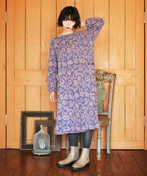 Jocomomola / ホコモモラ ロング・マキシ丈ワンピース | Paseo de las flores フラワージャカードワンピース | 詳細14