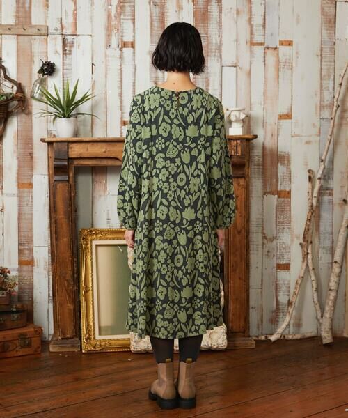 Jocomomola / ホコモモラ ロング・マキシ丈ワンピース | Paseo de las flores フラワージャカードワンピース | 詳細2
