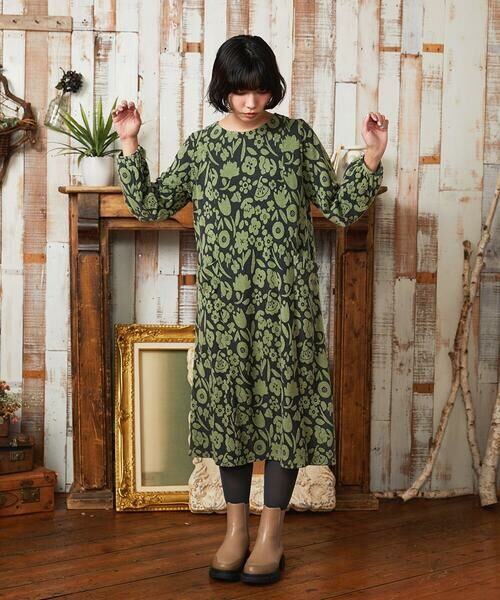 Jocomomola / ホコモモラ ロング・マキシ丈ワンピース | Paseo de las flores フラワージャカードワンピース | 詳細9