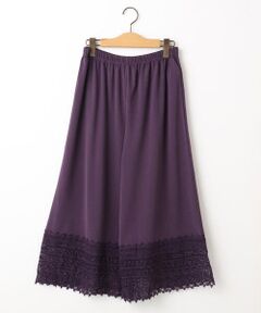 Jocomomola / ホコモモラ その他パンツ | 天竺レースペチコートパンツ