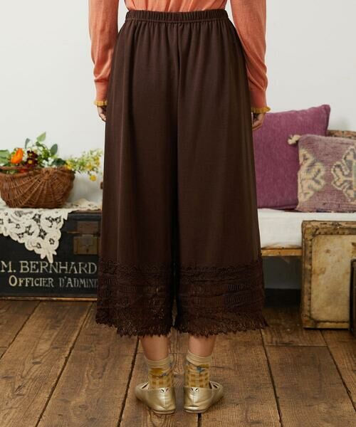 Jocomomola / ホコモモラ その他パンツ | 天竺レースペチコートパンツ | 詳細12