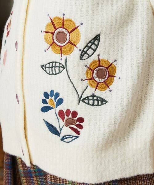 Jocomomola / ホコモモラ カーディガン・ボレロ | Calle de Bordadores フラワーモチーフニットカーディガン | 詳細18