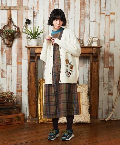 Jocomomola / ホコモモラ カーディガン・ボレロ | Calle de Bordadores フラワーモチーフニットカーディガン | 詳細21