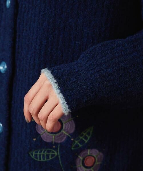 Jocomomola / ホコモモラ カーディガン・ボレロ | Calle de Bordadores フラワーモチーフニットカーディガン | 詳細7