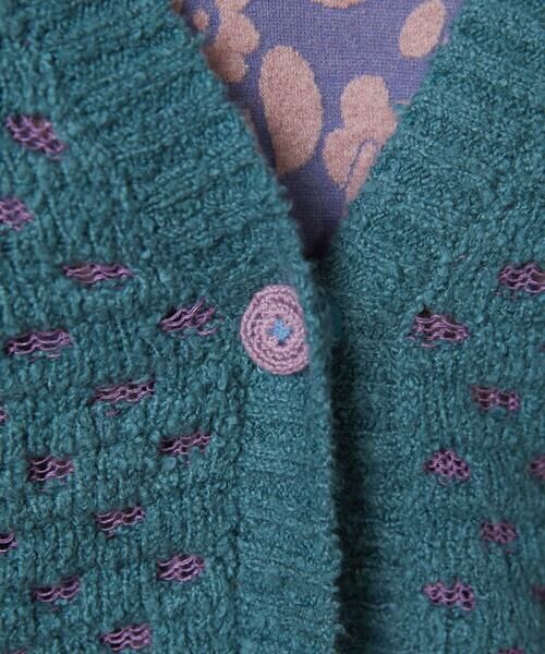 Jocomomola / ホコモモラ カーディガン・ボレロ | Claraboya ドットシアーニットカーディガン | 詳細12