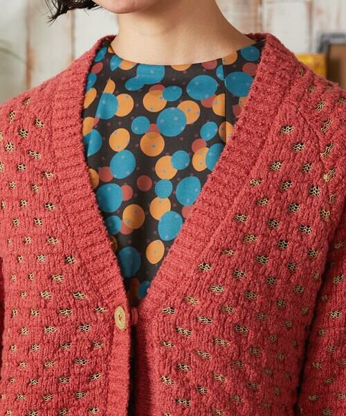 Jocomomola / ホコモモラ カーディガン・ボレロ | Claraboya ドットシアーニットカーディガン | 詳細3