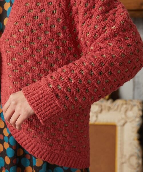 Jocomomola / ホコモモラ カーディガン・ボレロ | Claraboya ドットシアーニットカーディガン | 詳細5