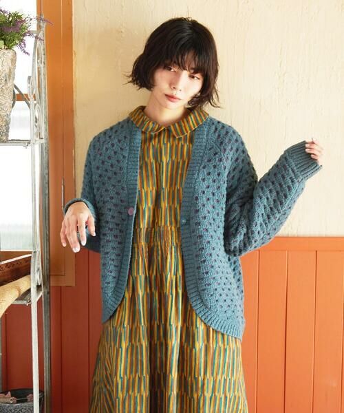 Jocomomola / ホコモモラ カーディガン・ボレロ | Claraboya ドットシアーニットカーディガン | 詳細9