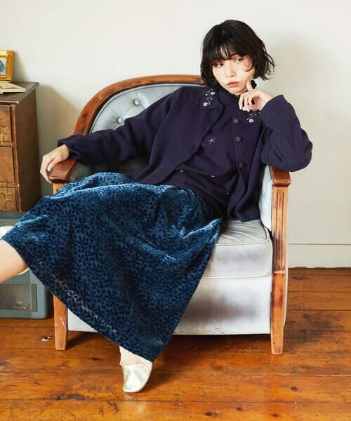 Jocomomola / ホコモモラ カーディガン・ボレロ | Tesoro フラワーモチーフニットカーディガン | 詳細11