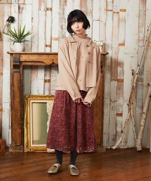 Jocomomola / ホコモモラ カーディガン・ボレロ | Tesoro フラワーモチーフニットカーディガン | 詳細15