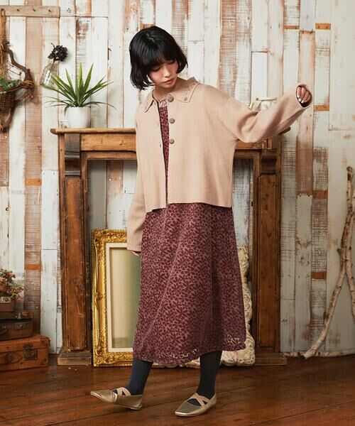 Jocomomola / ホコモモラ カーディガン・ボレロ | Tesoro フラワーモチーフニットカーディガン | 詳細17