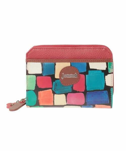 Jocomomola / ホコモモラ その他小物 | 配色アートデザイン二つ折り財布（レッド）