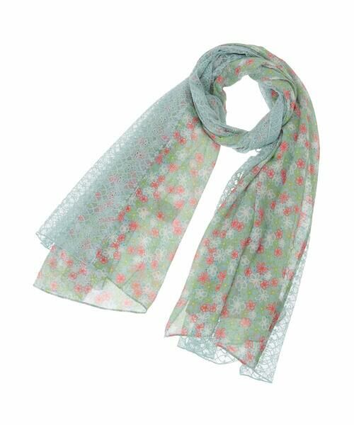 Jocomomola / ホコモモラ マフラー・ショール・スヌード・ストール | フラワーレースドッキングストール | 詳細2