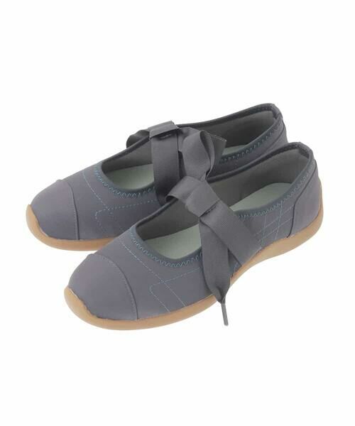 Jocomomola / ホコモモラ スニーカー | リボンバレエスニーカー（ダークグレー）