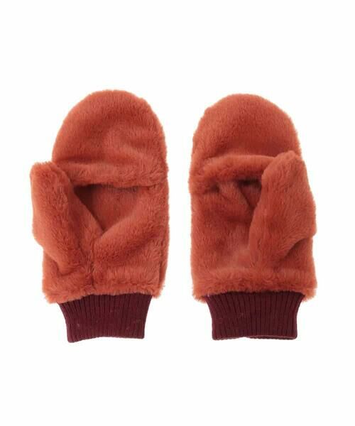 Jocomomola / ホコモモラ 手袋 | フラワー刺繍フェイクファーミトン | 詳細2