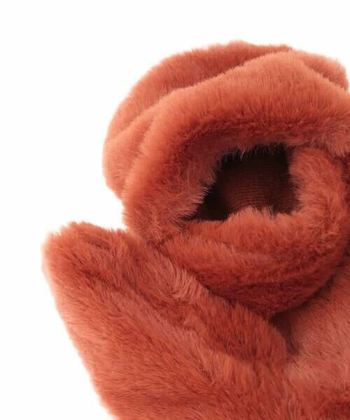 Jocomomola / ホコモモラ 手袋 | フラワー刺繍フェイクファーミトン | 詳細4