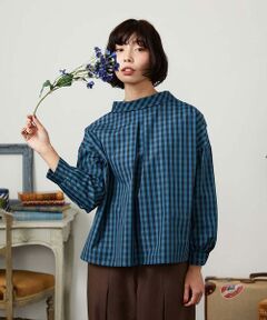 Jocomomola / ホコモモラ シャツ・ブラウス | 【2WAY】 Sillin ギンガムチェック オーバーブラウス