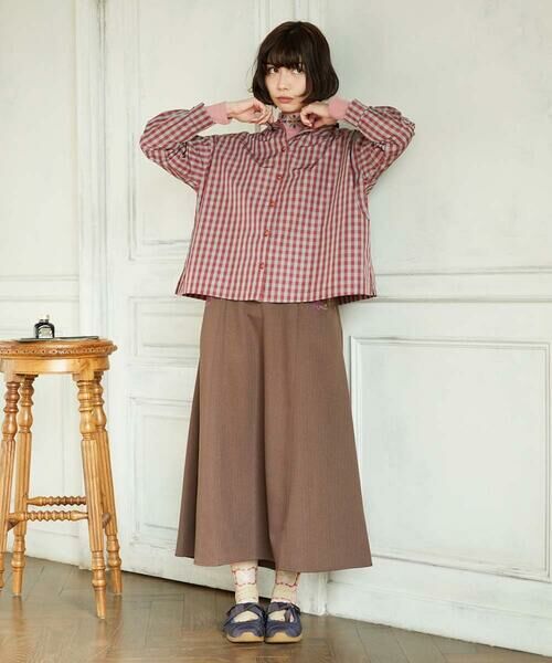 Jocomomola / ホコモモラ シャツ・ブラウス | 【2WAY】 Sillin ギンガムチェック オーバーブラウス | 詳細1