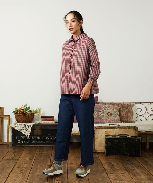 Jocomomola / ホコモモラ シャツ・ブラウス | 【2WAY】 Sillin ギンガムチェック オーバーブラウス | 詳細3