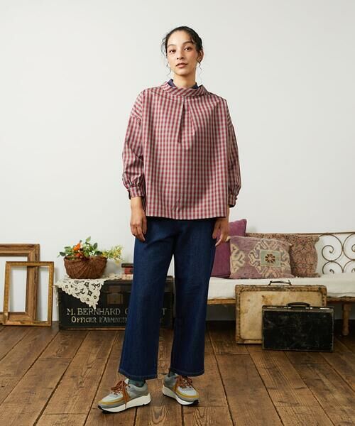 Jocomomola / ホコモモラ シャツ・ブラウス | 【2WAY】 Sillin ギンガムチェック オーバーブラウス | 詳細5