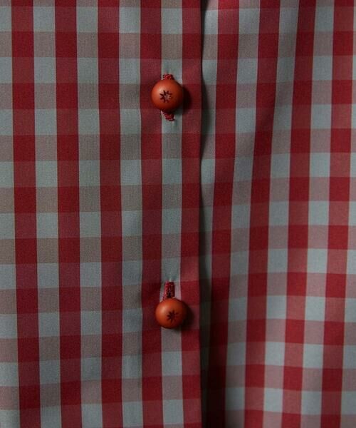 Jocomomola / ホコモモラ シャツ・ブラウス | 【2WAY】 Sillin ギンガムチェック オーバーブラウス | 詳細7