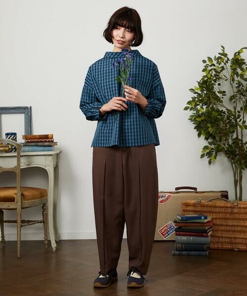 Jocomomola / ホコモモラ シャツ・ブラウス | 【2WAY】 Sillin ギンガムチェック オーバーブラウス | 詳細11