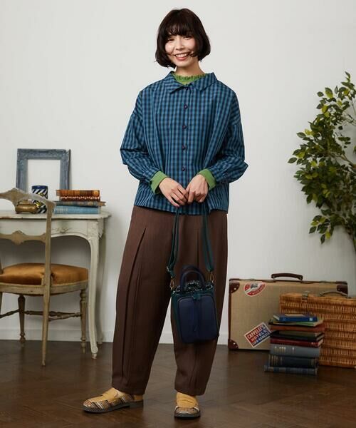 Jocomomola / ホコモモラ シャツ・ブラウス | 【2WAY】 Sillin ギンガムチェック オーバーブラウス | 詳細12