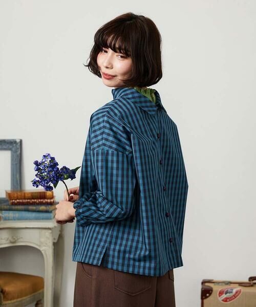 Jocomomola / ホコモモラ シャツ・ブラウス | 【2WAY】 Sillin ギンガムチェック オーバーブラウス | 詳細14