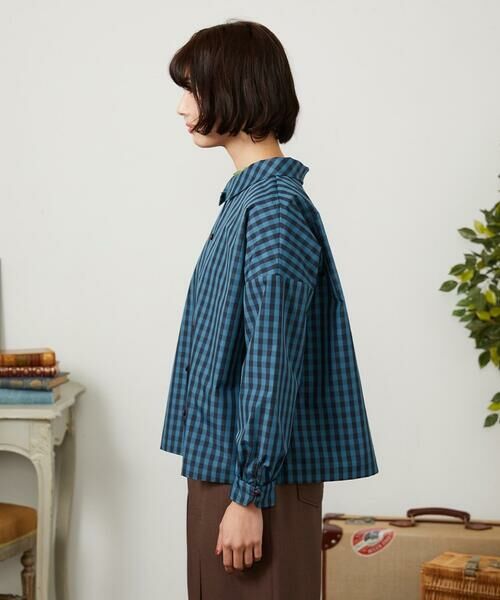 Jocomomola / ホコモモラ シャツ・ブラウス | 【2WAY】 Sillin ギンガムチェック オーバーブラウス | 詳細15