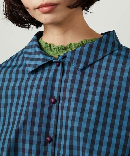 Jocomomola / ホコモモラ シャツ・ブラウス | 【2WAY】 Sillin ギンガムチェック オーバーブラウス | 詳細17