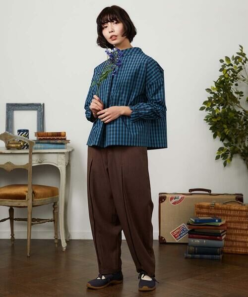 Jocomomola / ホコモモラ シャツ・ブラウス | 【2WAY】 Sillin ギンガムチェック オーバーブラウス | 詳細9