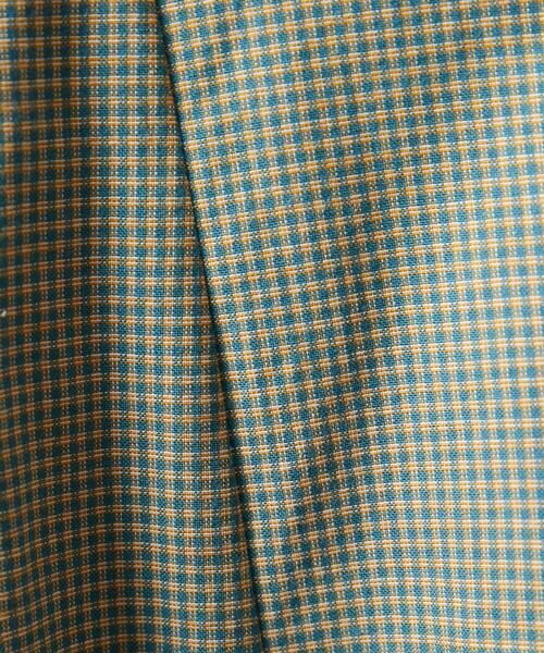 Jocomomola / ホコモモラ ロング・マキシ丈ワンピース | Flor pequena チェックフラワー刺繍ワンピース | 詳細20