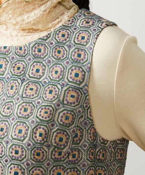 Jocomomola / ホコモモラ ロング・マキシ丈ワンピース | Escudos 幾何調総刺繍ワンピース | 詳細13