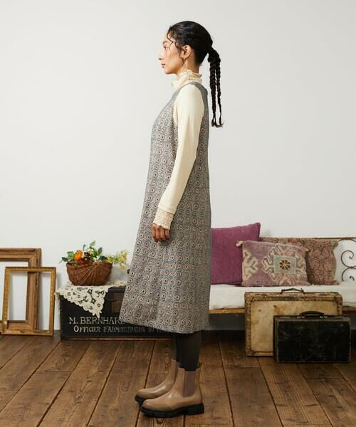 Jocomomola / ホコモモラ ロング・マキシ丈ワンピース | Escudos 幾何調総刺繍ワンピース | 詳細9