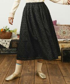 Jocomomola / ホコモモラ ロング・マキシ丈スカート | Flor de escudo ジャカードフレアスカート